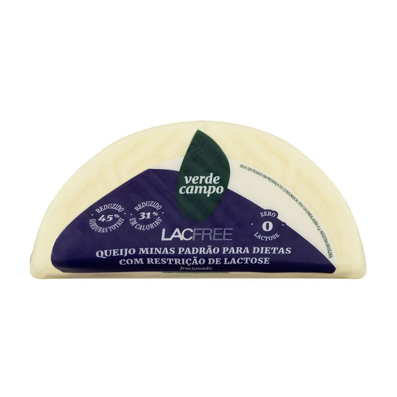 Queijo Minas Padrão Lacfree Verde Campo kg