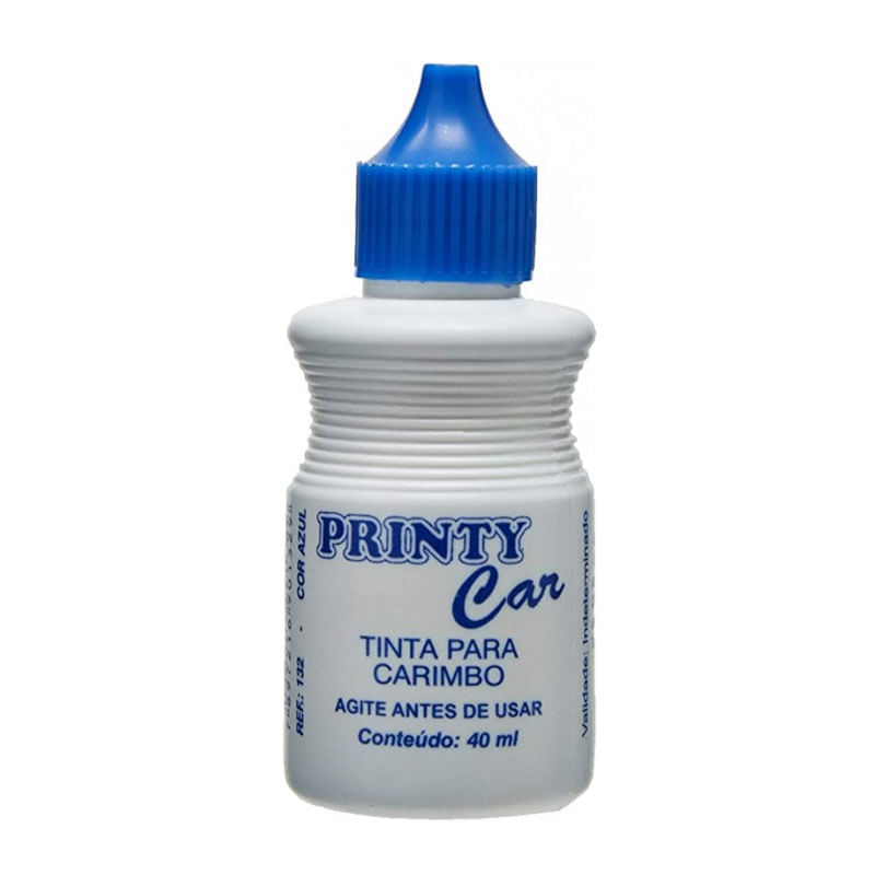 Tinta Para Carimbo Carbrink 40ml Azul