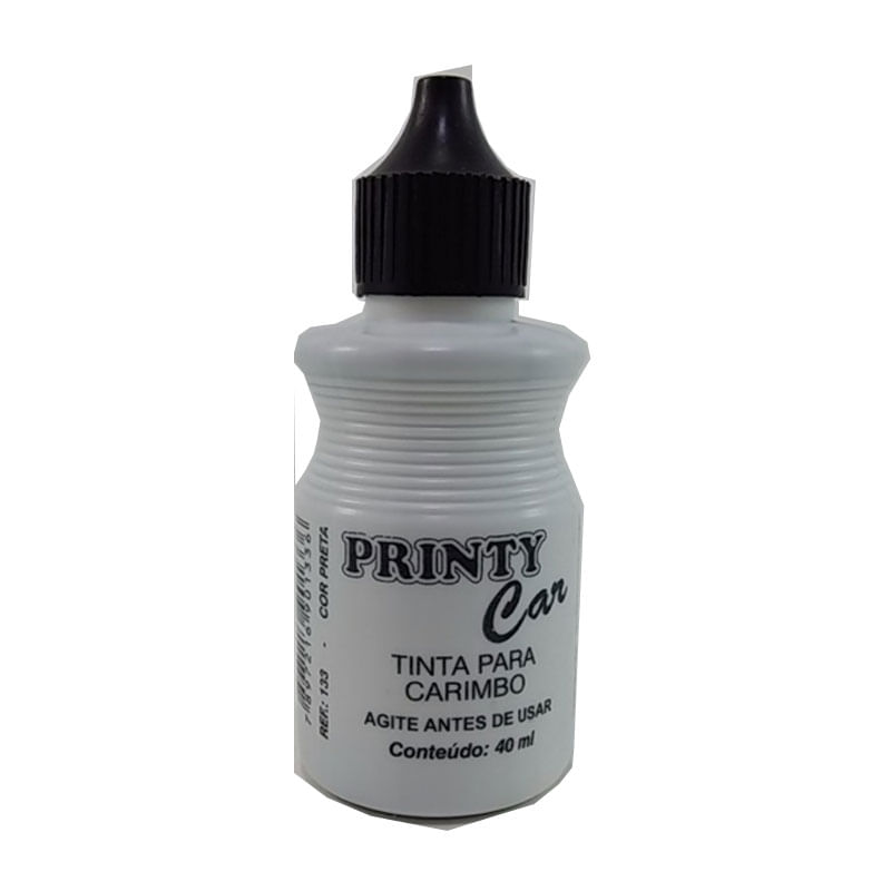 Tinta Para Carimbo Carbrink 40ml Preta