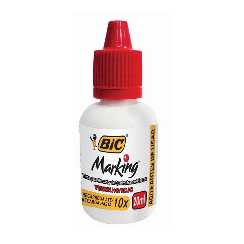 Reabastecedor Bic Para Quadro Branco Vermelho 20ml