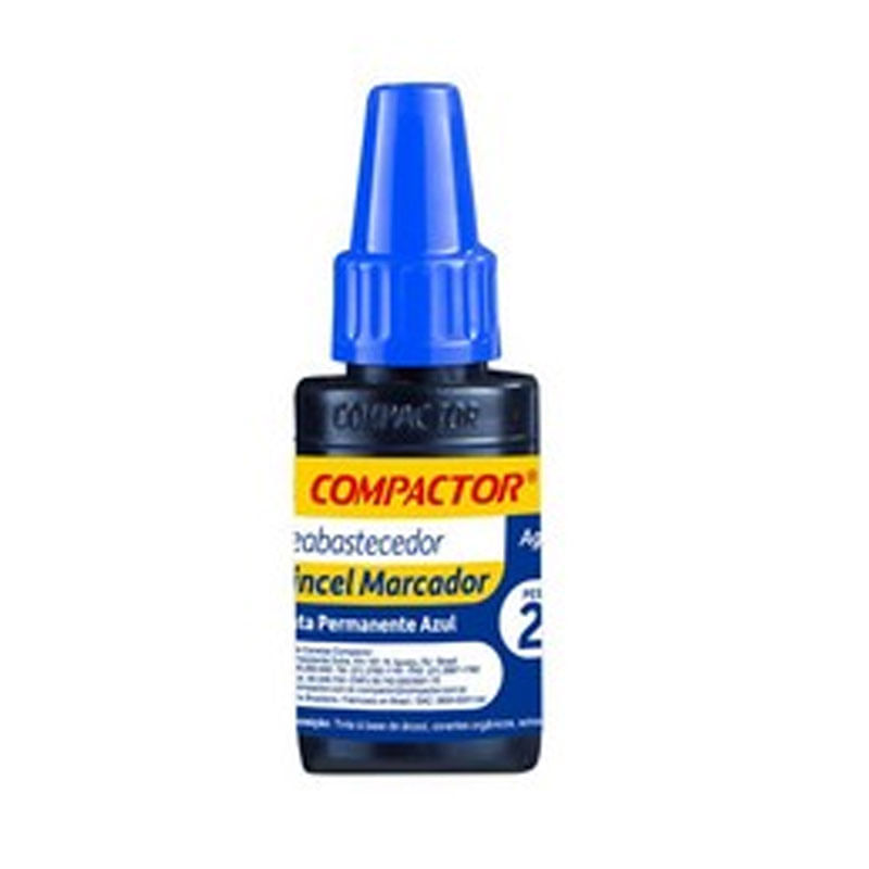 Reabastecedor Compatcor de Pincel Marcador 20ml Azul