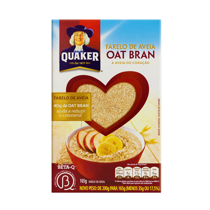 Aveia Quaker 165g Oat Bran