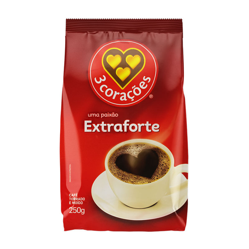 Café Moído Três Coraçôes Extra Forte Stand Pack 250g