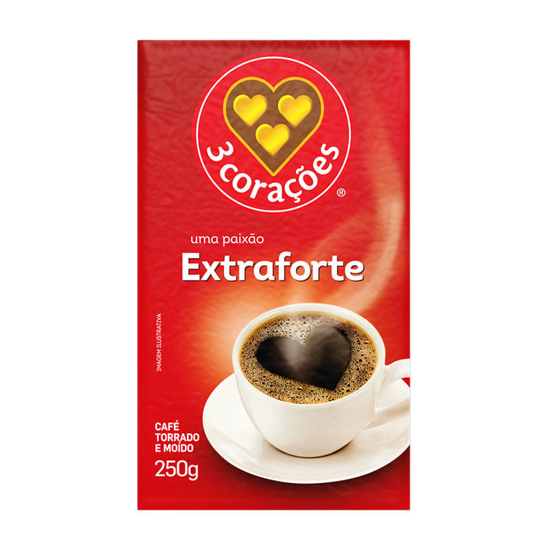 Café Moído Três Coraçôes Extra Forte a Vácuo 250g