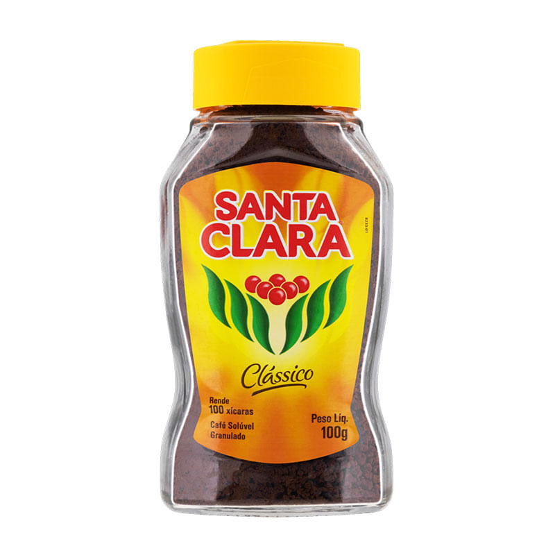 Café Solúvel Santa Clara Vidro 100g