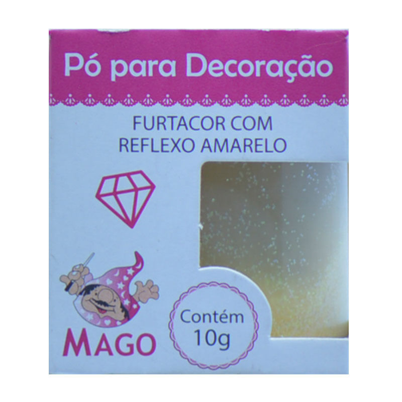 Pó Decorativo Mago Furta Cor Reflexo 10g Amarelo