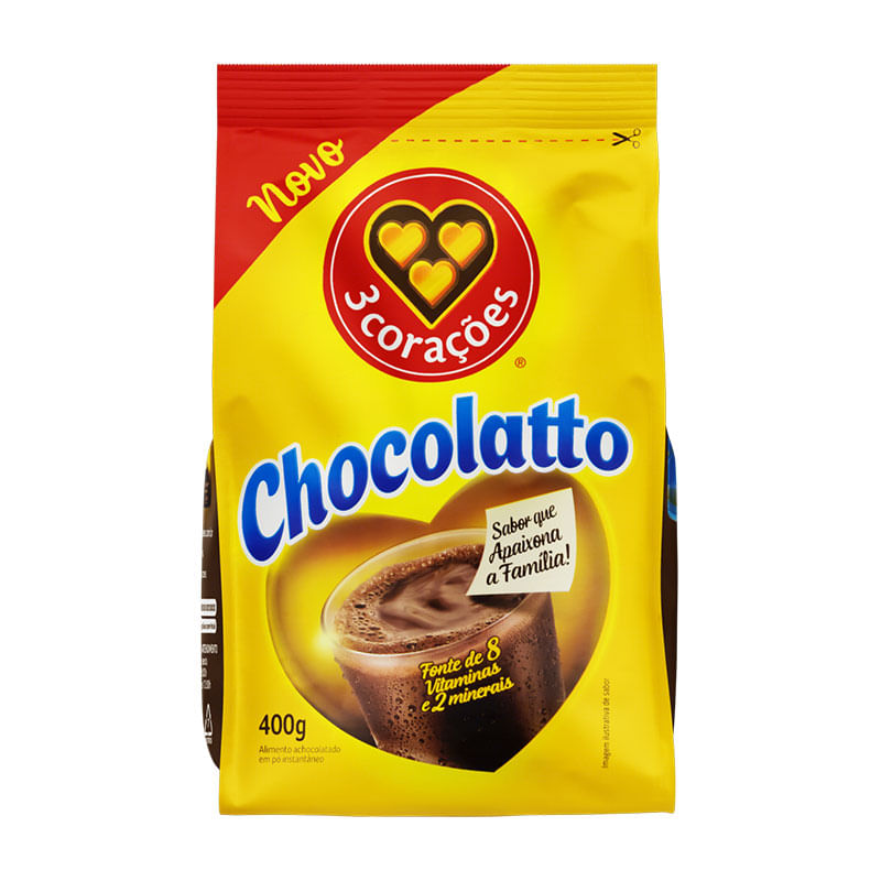 Achocolatado em Pó Chocolatto  Refil 400g
