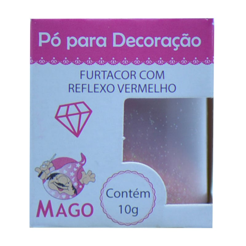 Pó Decorativo Mago Furta Cor Reflexo 10g Vermelho