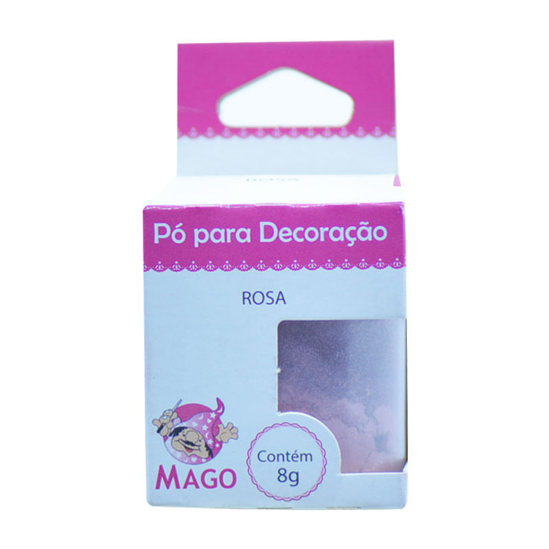 Pó Decorativo Mago 8g Rosa