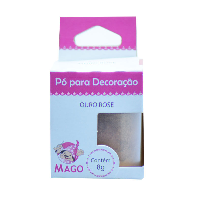 Pó para Decoração Mago 8g Ouro Rose