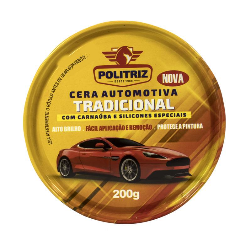 Cera Automotiva Politriz 200g Tradicional