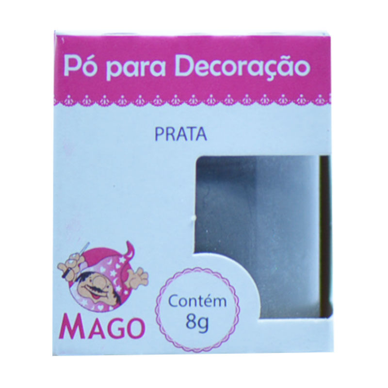 Pó para Decoração Mago 8g Prata