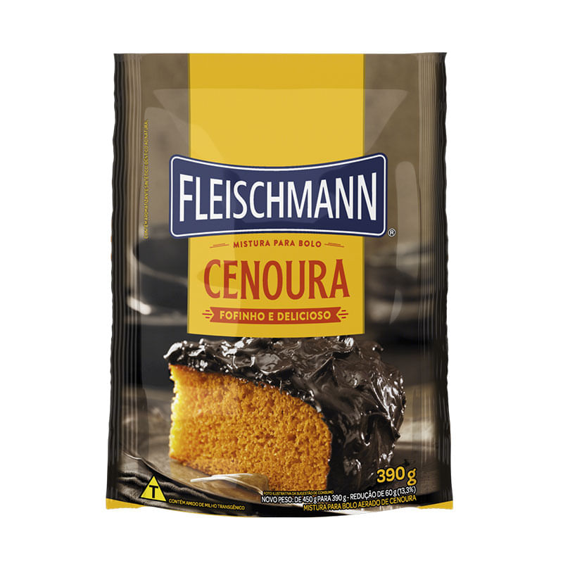Mistura Bolo Fleischmann 390g Cenoura