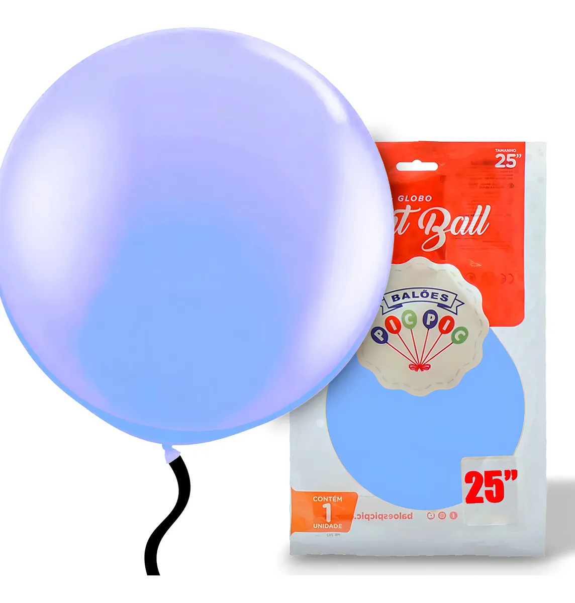 Balão Pic Pic Fat Ball 250” Azul Claro