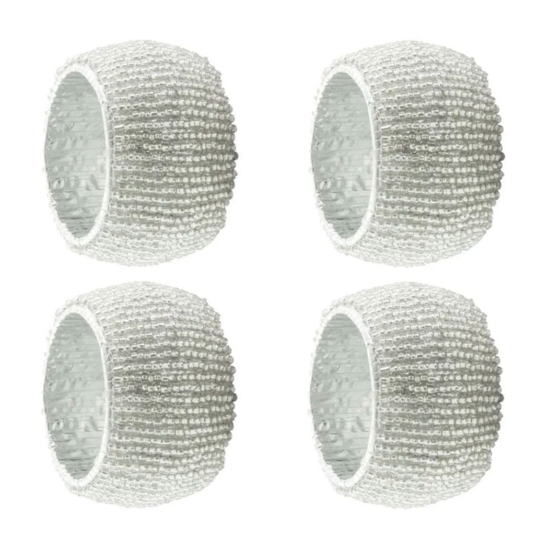 Jogo Anel De Guardanapo Miçanga Basic PR 4 Unidades