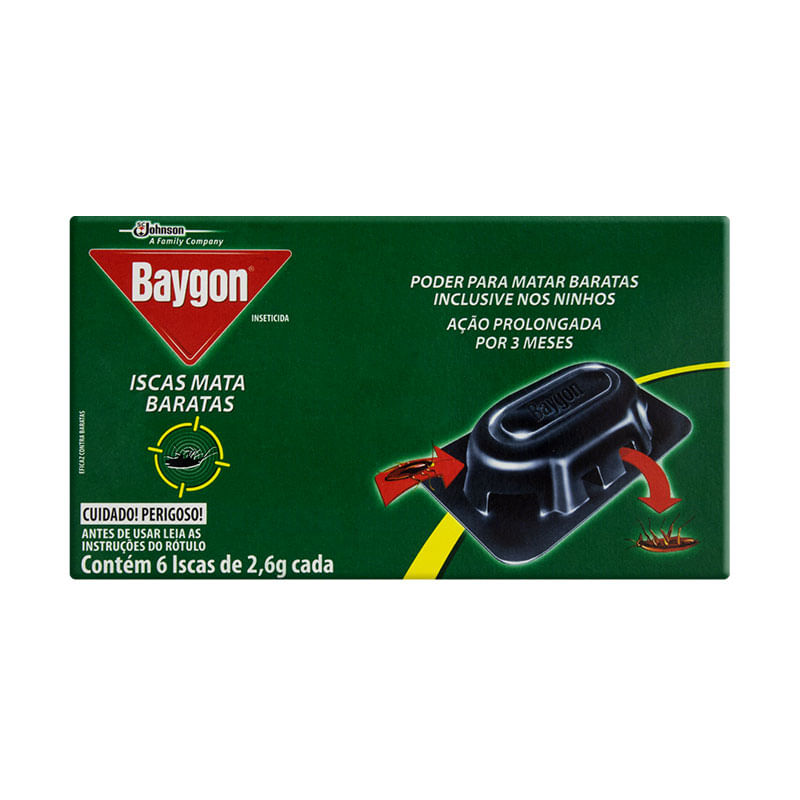 Inseticida Baygon Iscas Mata Barata 6un