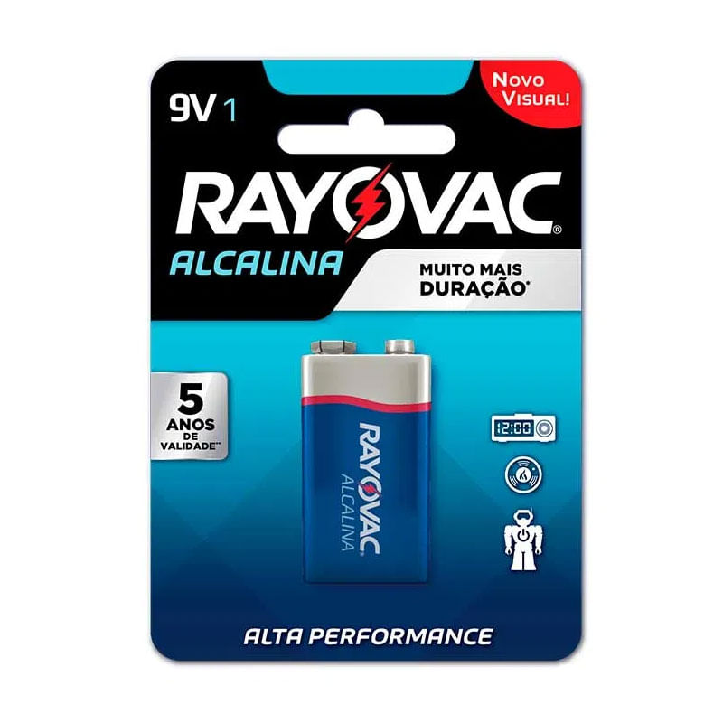 Bateria Rayovac Acalina 9v 
