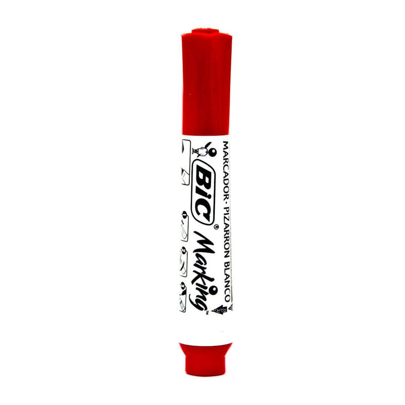 Parcador Para Quadro Branco Vermelho Recarregável Marking Bic 1x1 Unidade