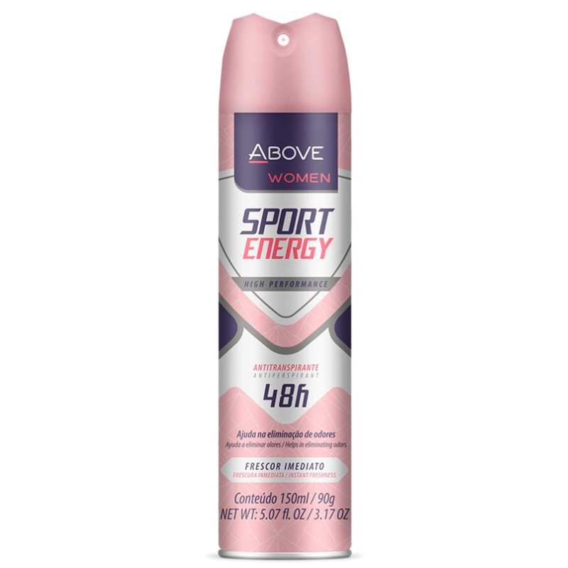 Above Desodorante Aerosol 150ml Women Sport Energy
