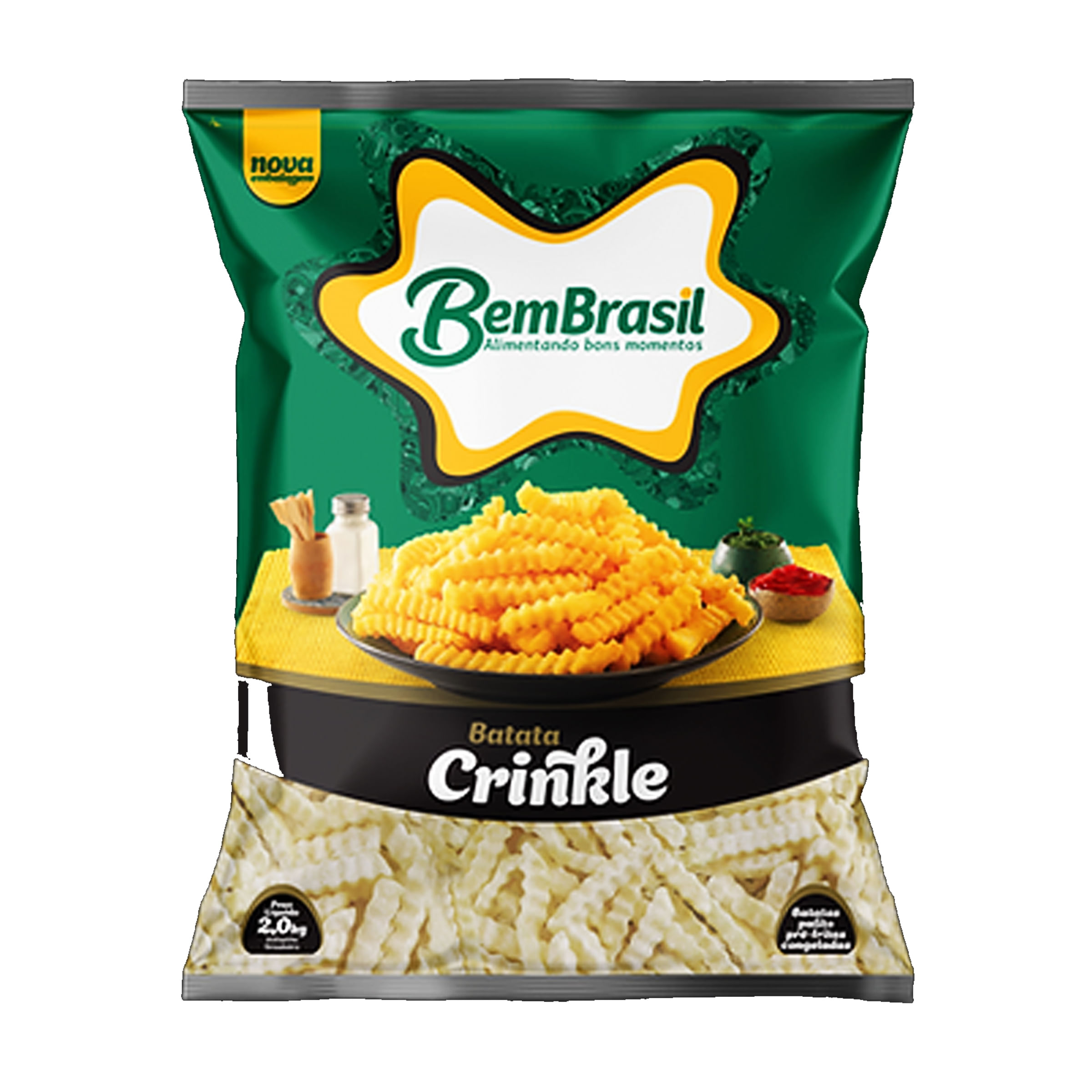 Batata Bem Brasil Crinkle 2kg