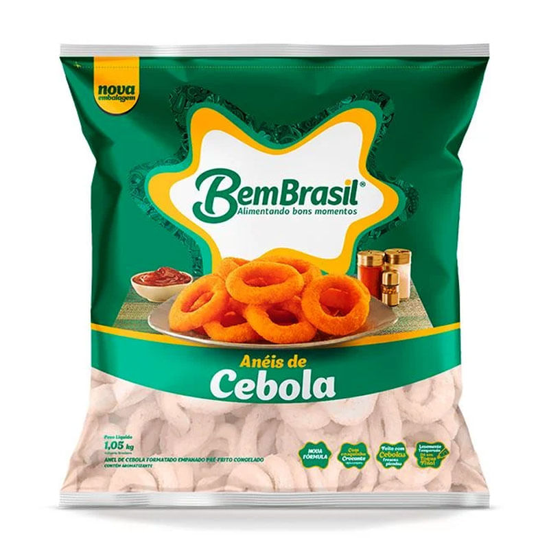 Anéis de Cebola Empanados Bem Brasil 1,05kg