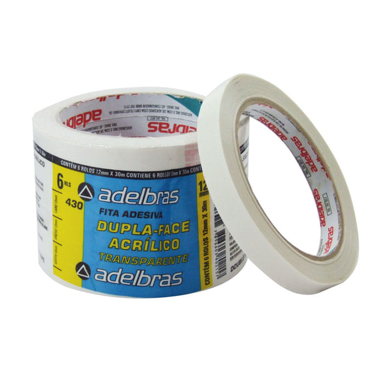 Fita Dupla Face Aldebras 12mmx30m 1 Rolo