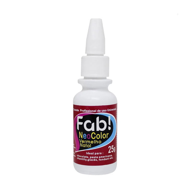 Corante Alimentício NeoColor Fab! 25g Vermelho Natal