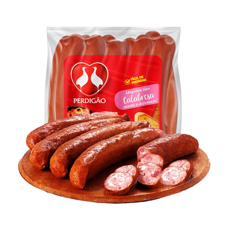 Linguiça Tipo Calabresa Defumada Perdigão - Aprox. 200g