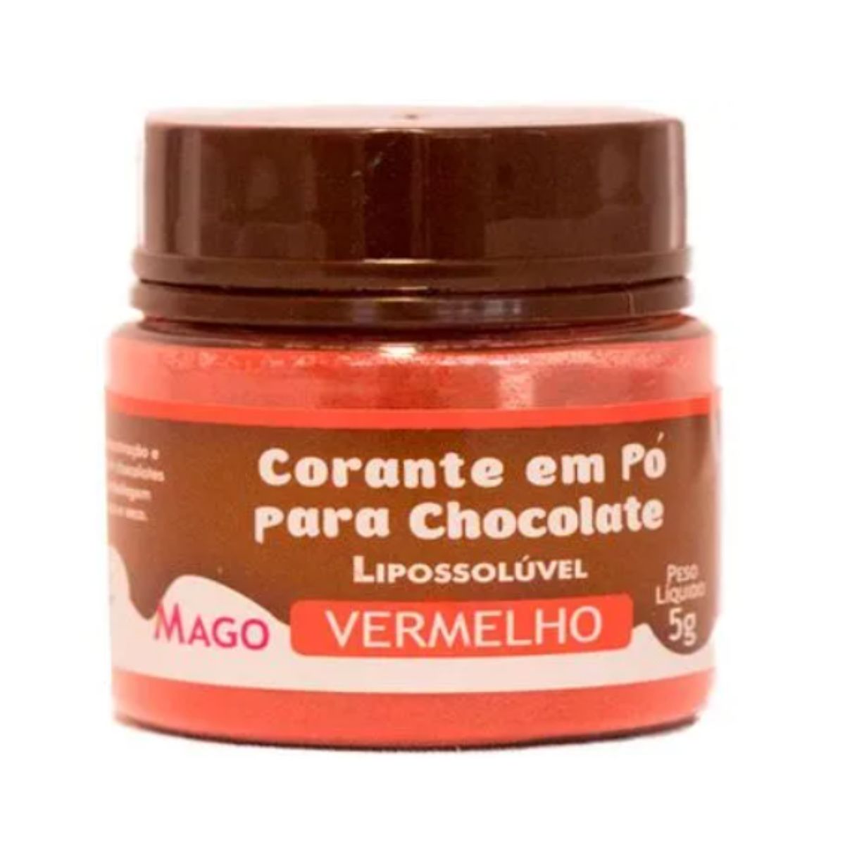 Corante em Pó Mago para Chocolate 5g Vermelho