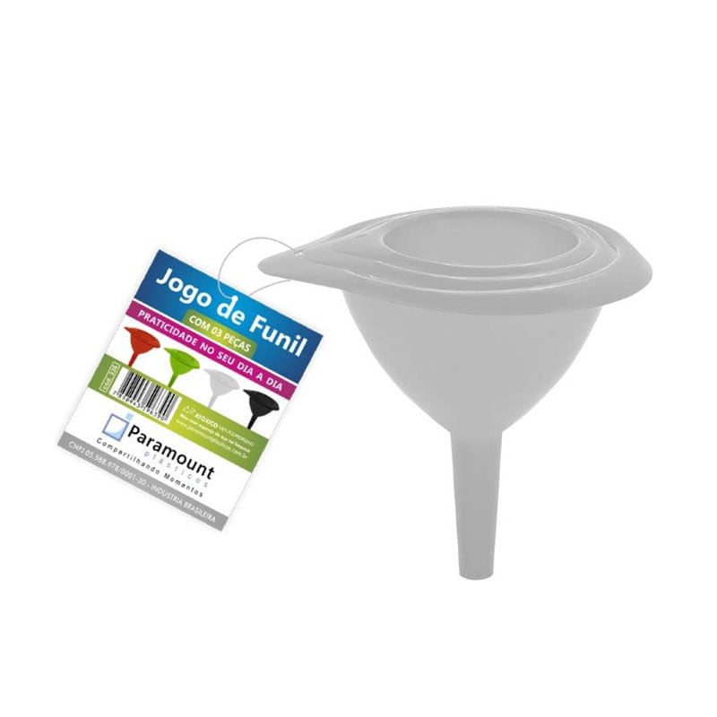 Jogo de Funil Paramount com 3 Peças