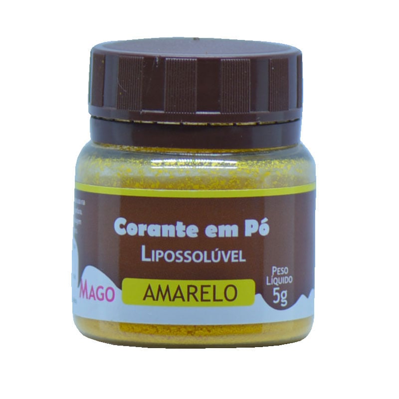 Corante em Pó Mago para Chocolate 5g Amarelo
