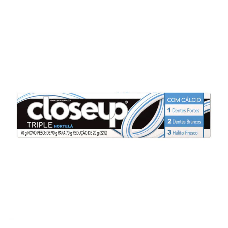 Creme Dental Close Up Triple Hortelã 70g