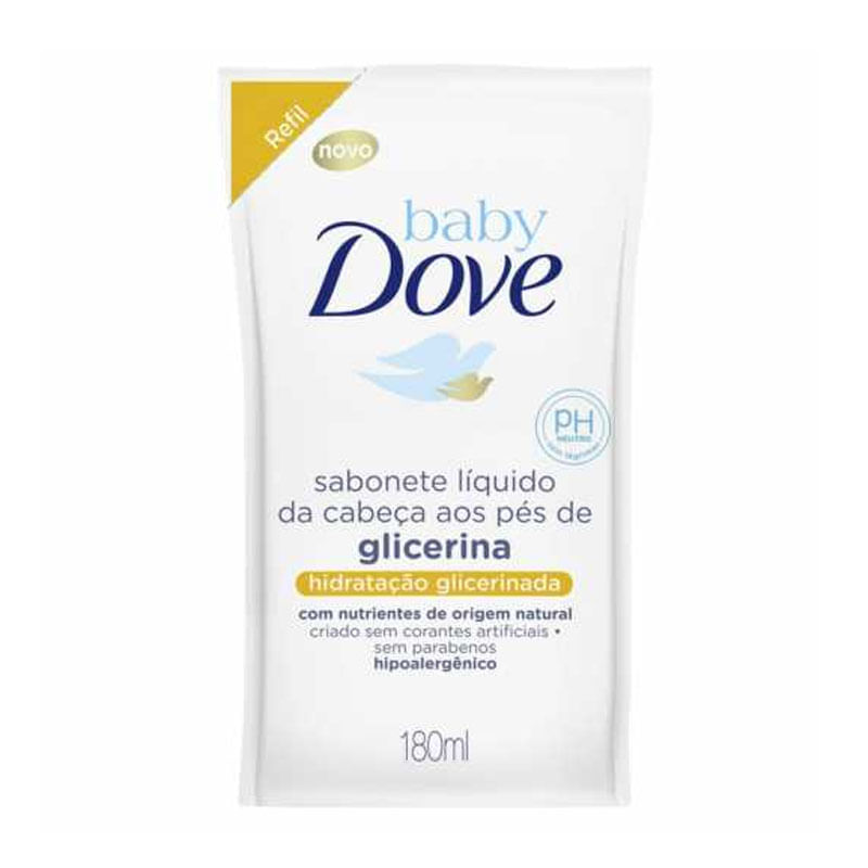 Sabonete Liquido Dove Hidratação Glicerinada Sachê 180ml