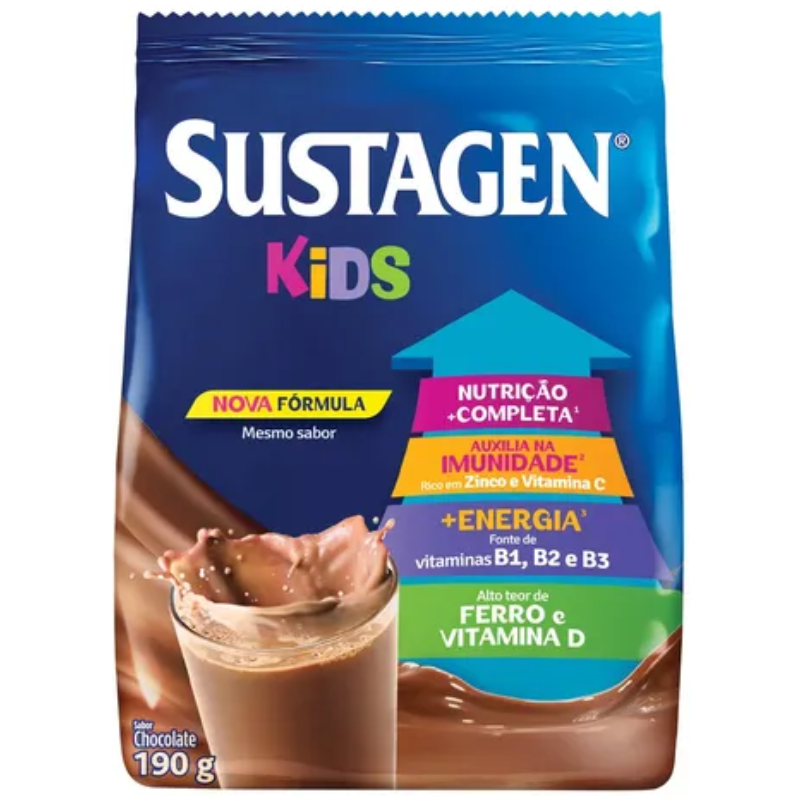 Sustagen Kids Pó Chocolate Sachê 190g