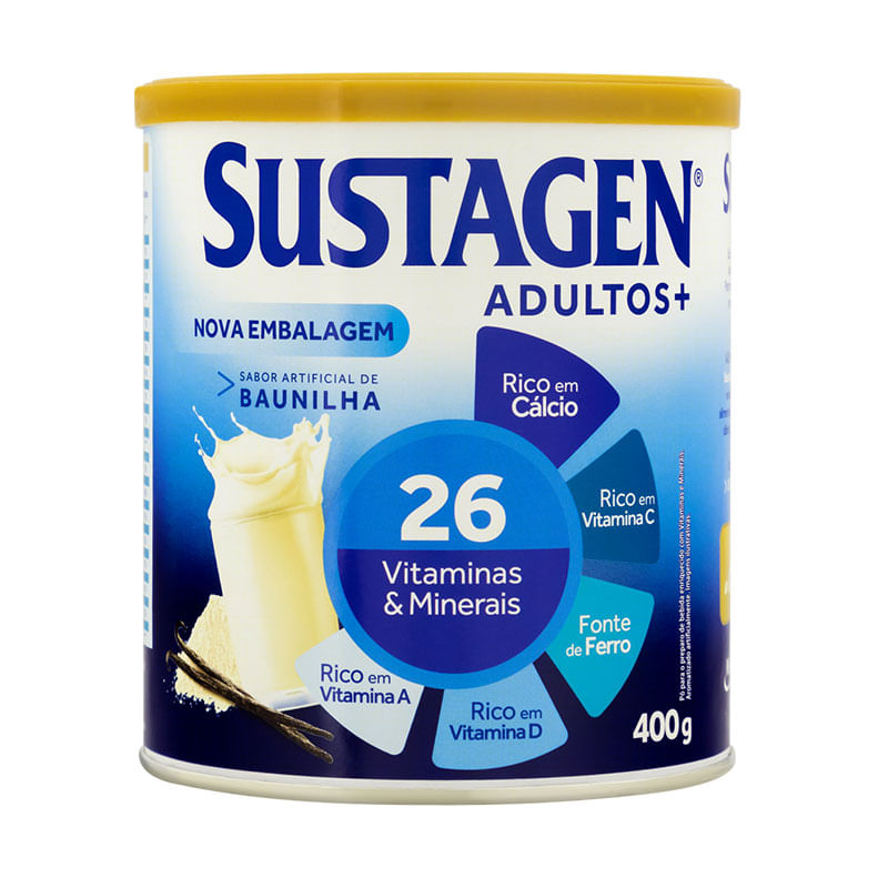 Sustagen Pó Baunilha Lata 400g 