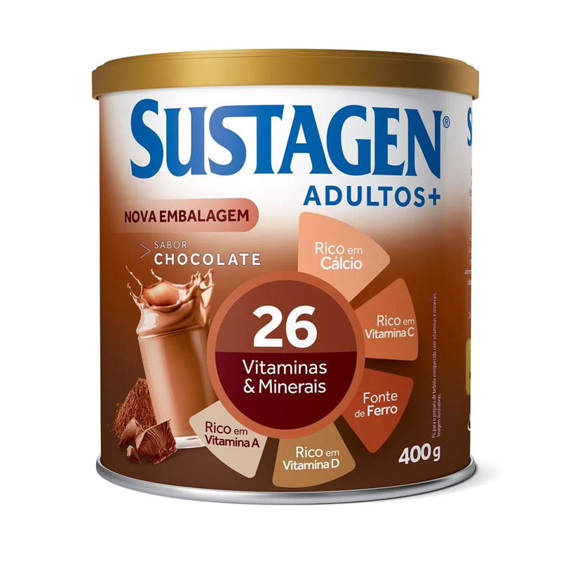 Sustagen Pó Chocolate Lata 400g 