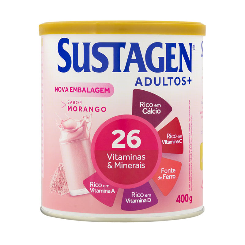 Sustagen Pó Morango Lata 400g 