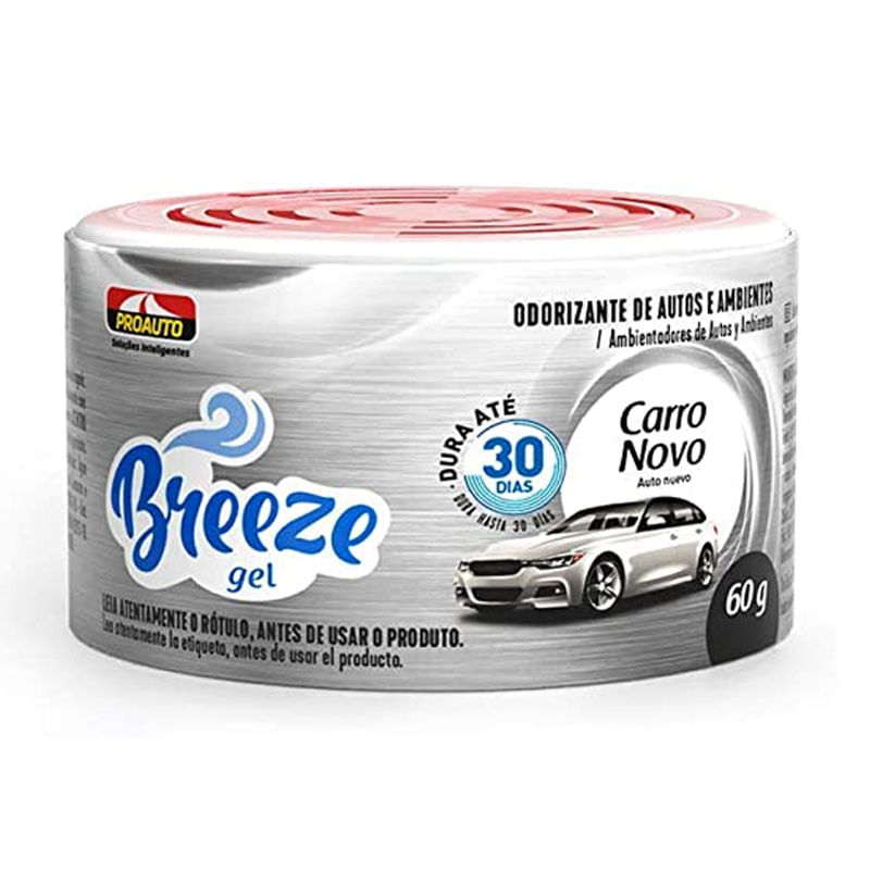 Odorizante em Gel Breeze 60g Carro Novo
