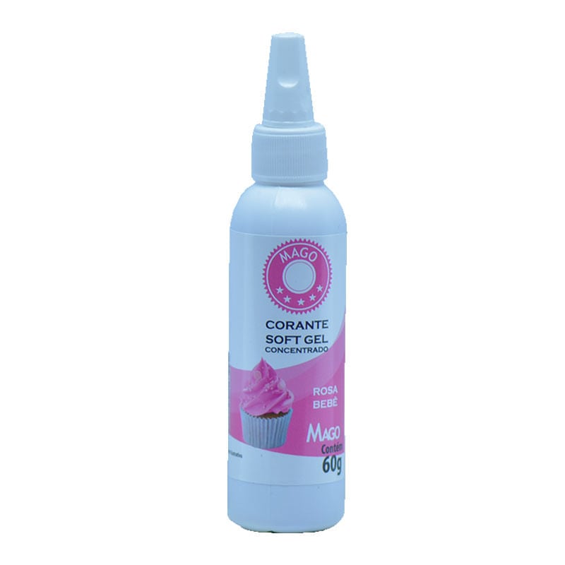 Corante Mago Soft Gel 60g Rosa Bebê
