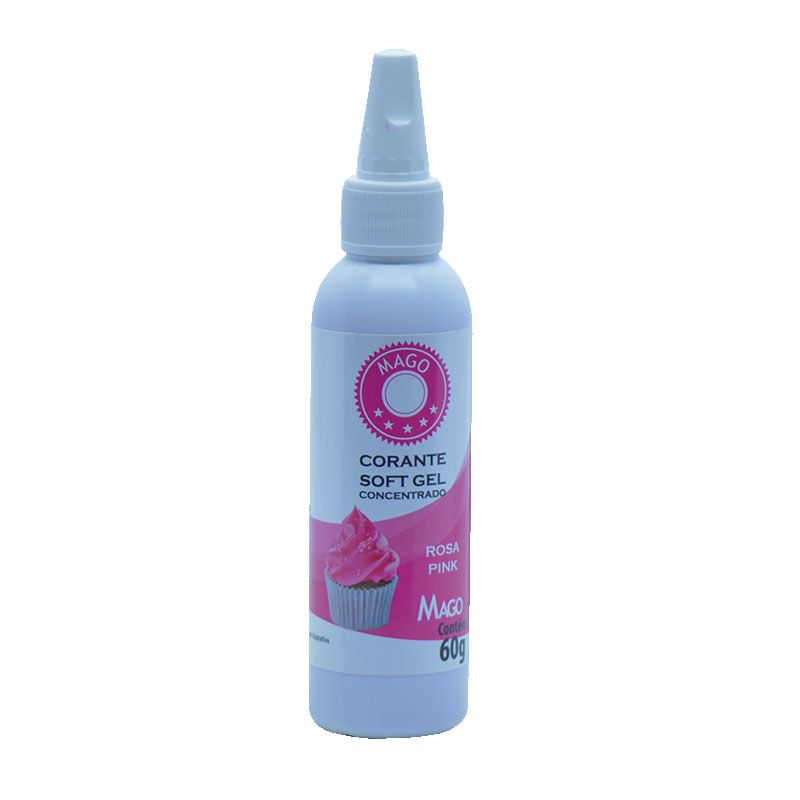 Corante Mago Soft Gel 60g Rosa Pink
