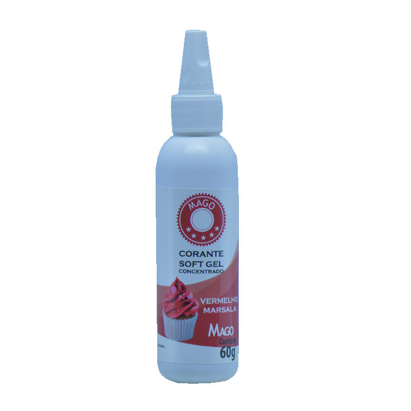 Corante Mago Soft Gel 60g Vermelho Marsala