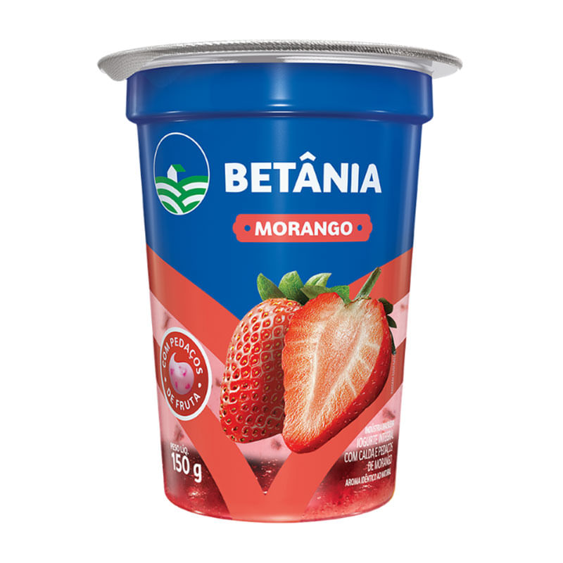 Iogurt Bicamada Betânia Morango 150g