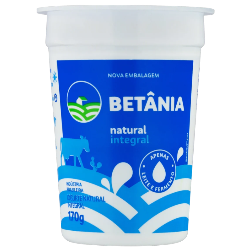 Iogurte Natural Betânia Integral 170g