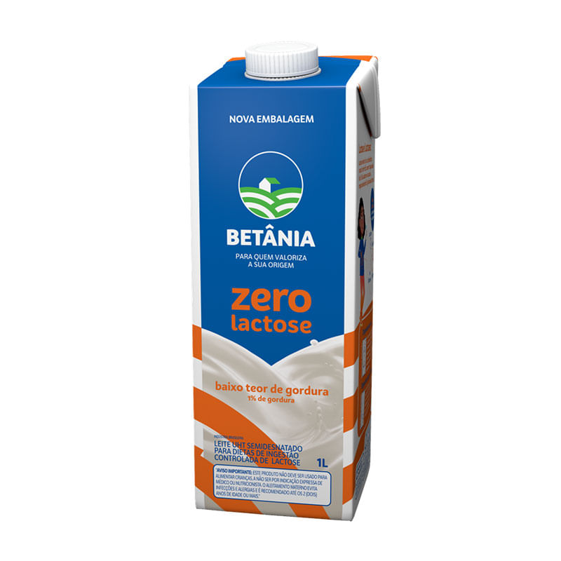 Leite UHT Betânia Zero Lactose 1L