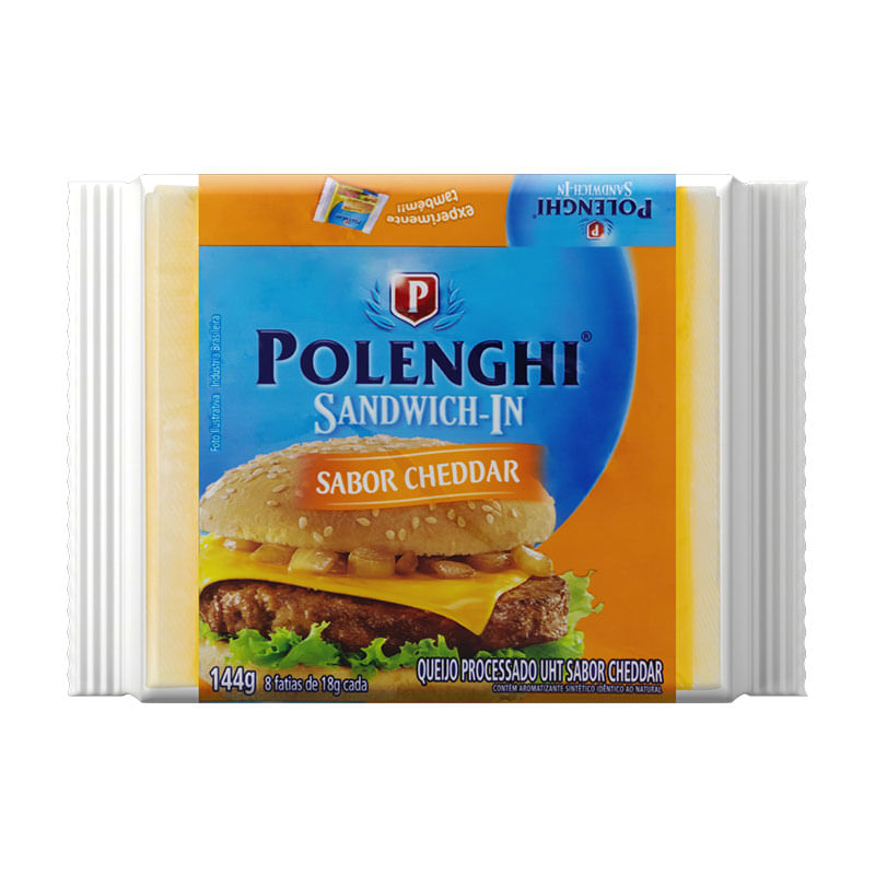 Queijo Processado Sandwich-In Cheddar 144g 