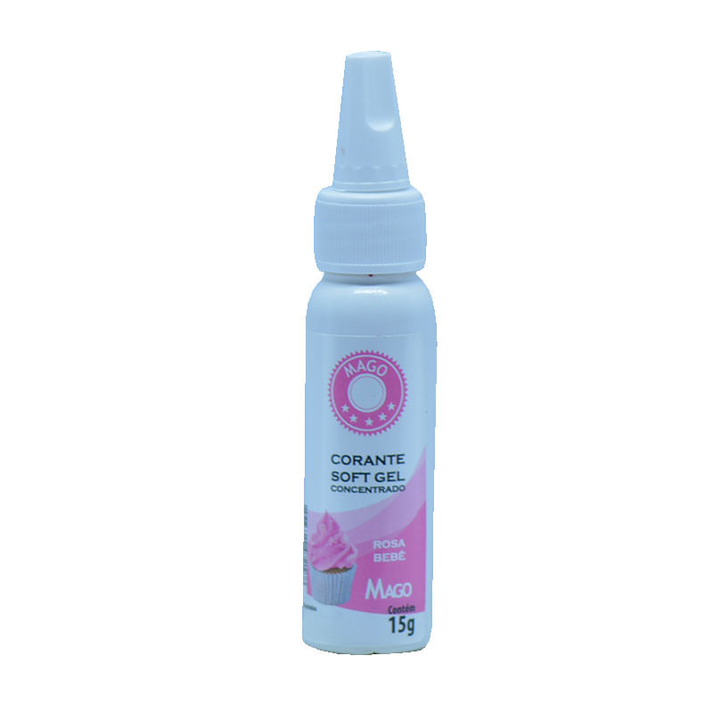 Corante Mago Soft Gel 15g Rosa Bebê