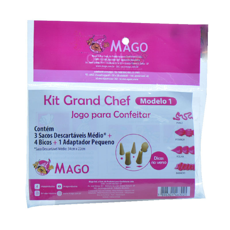Kit Grand Chef Mago Número 01 com Brinde