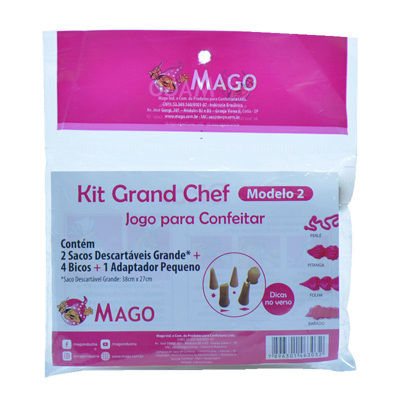 Kit Grand Chef Mago Número 02 com Brinde