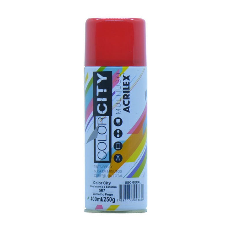 Color City Acrilex 400ml 104000507 Vermelho Fogo