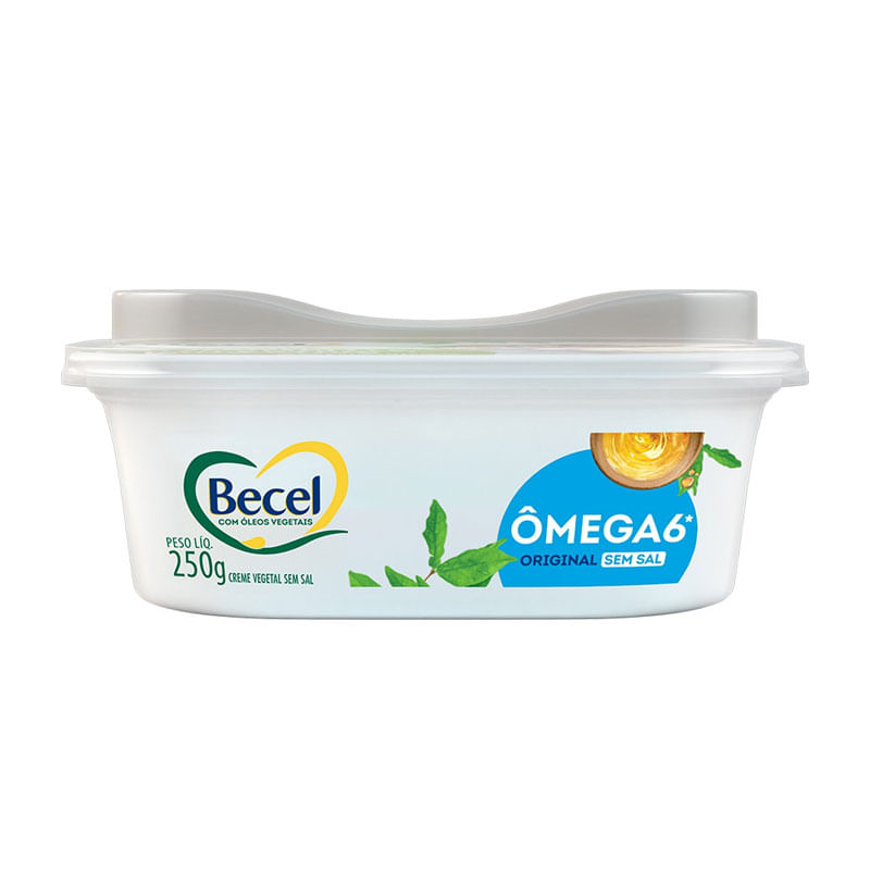 Creme Vegetal Becel 250g Sem sal Ômega 6 Original